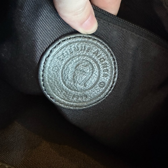 Etienne Aigner Vintage Green & Gold Hardware Handbag with Crossbody Strap - Picture 3 of 5